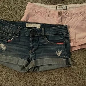 🟣2/$15 Sale 2 pair of Abercrombie shorts, size 2